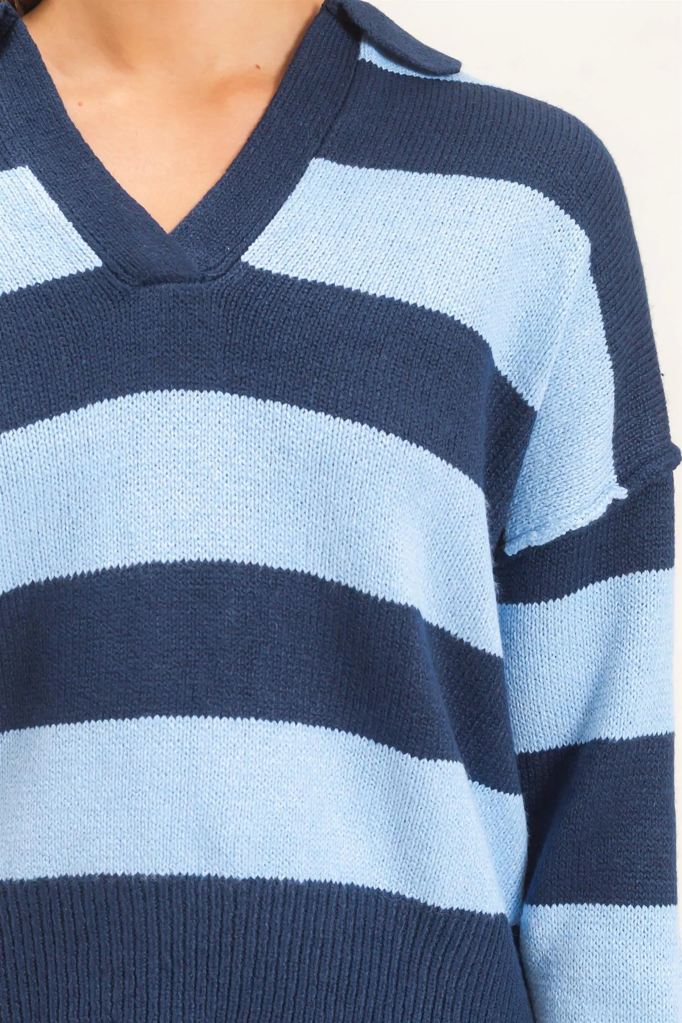 Rugby Stripe Polo Sweater sold by HYFVE product image thumbnail 5