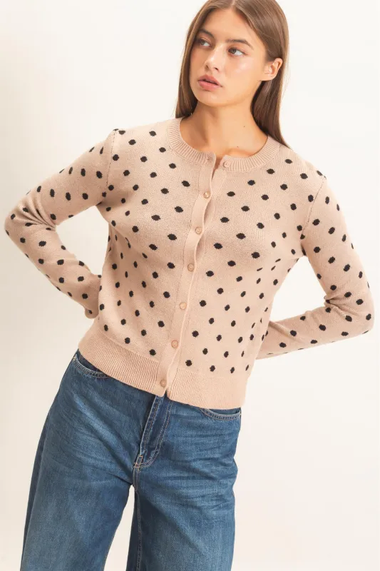 Polka Dot Cardigan made by Double Zero