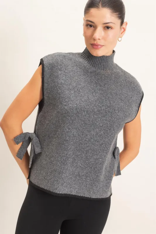 High Neck Sweater Vest made by HYFVE