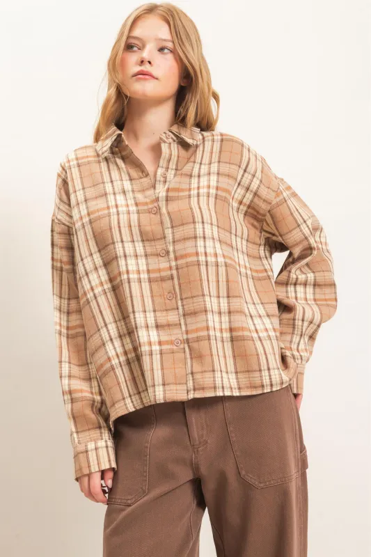 Plaid Button-Up Shirt made by HYFVE
