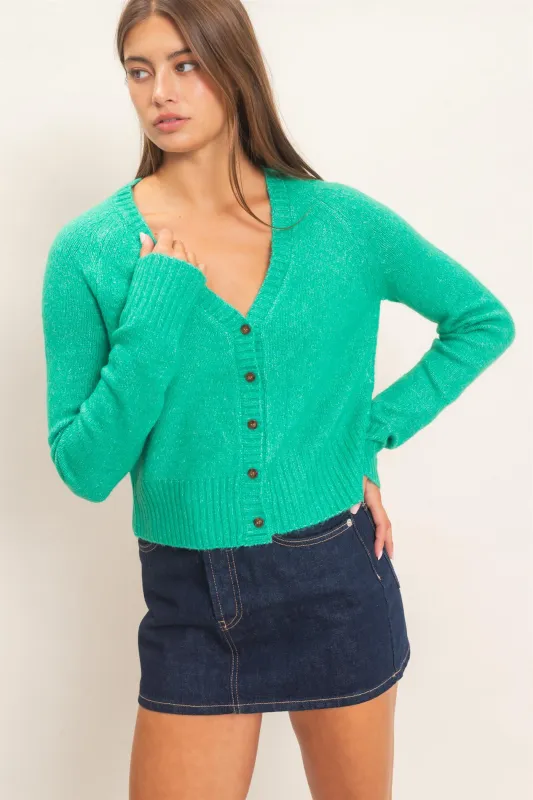 V-Neck Cardigan made by Double Zero