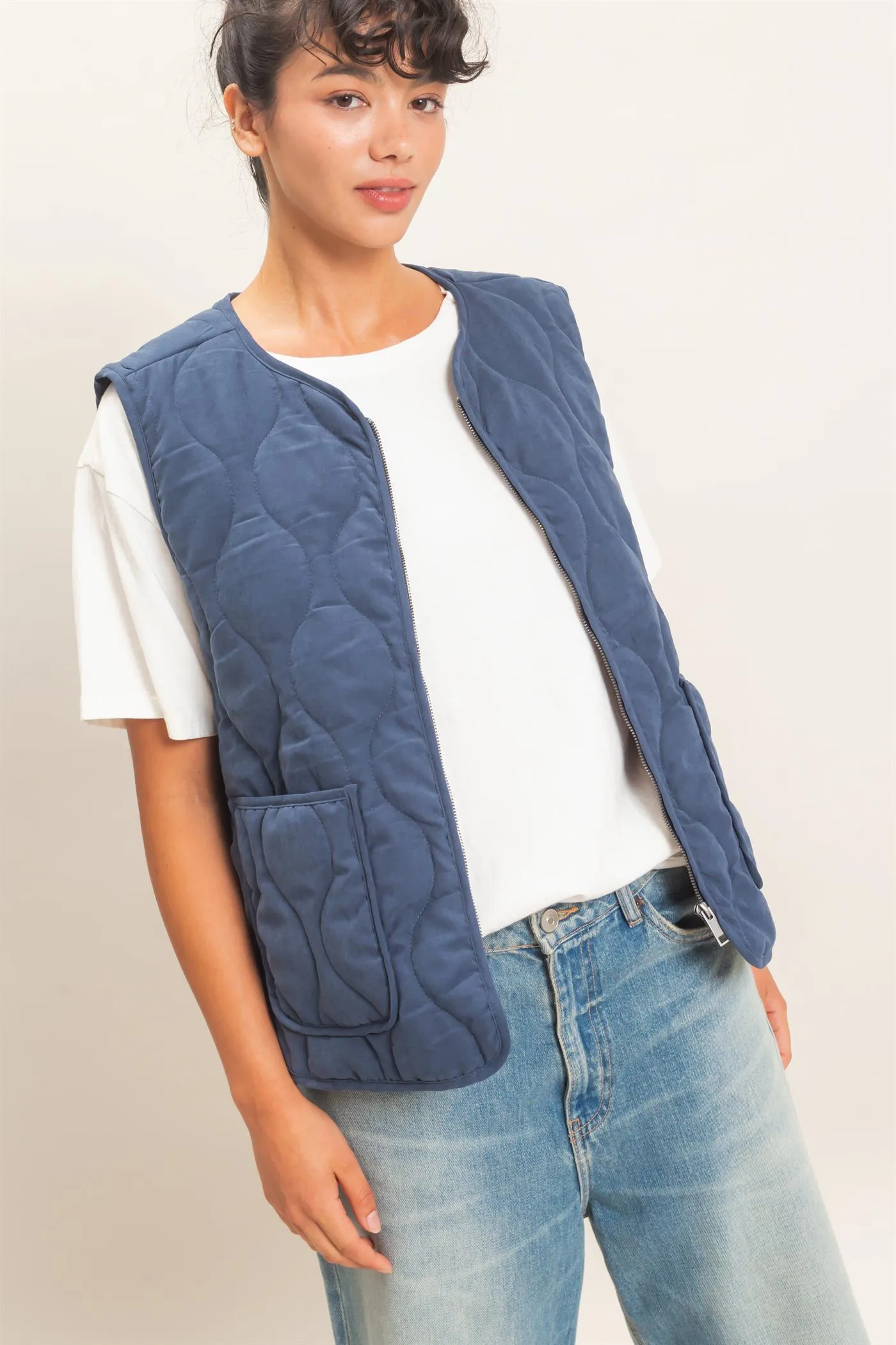 Quilted Vest With Pockets sold by HYFVE product image thumbnail 2