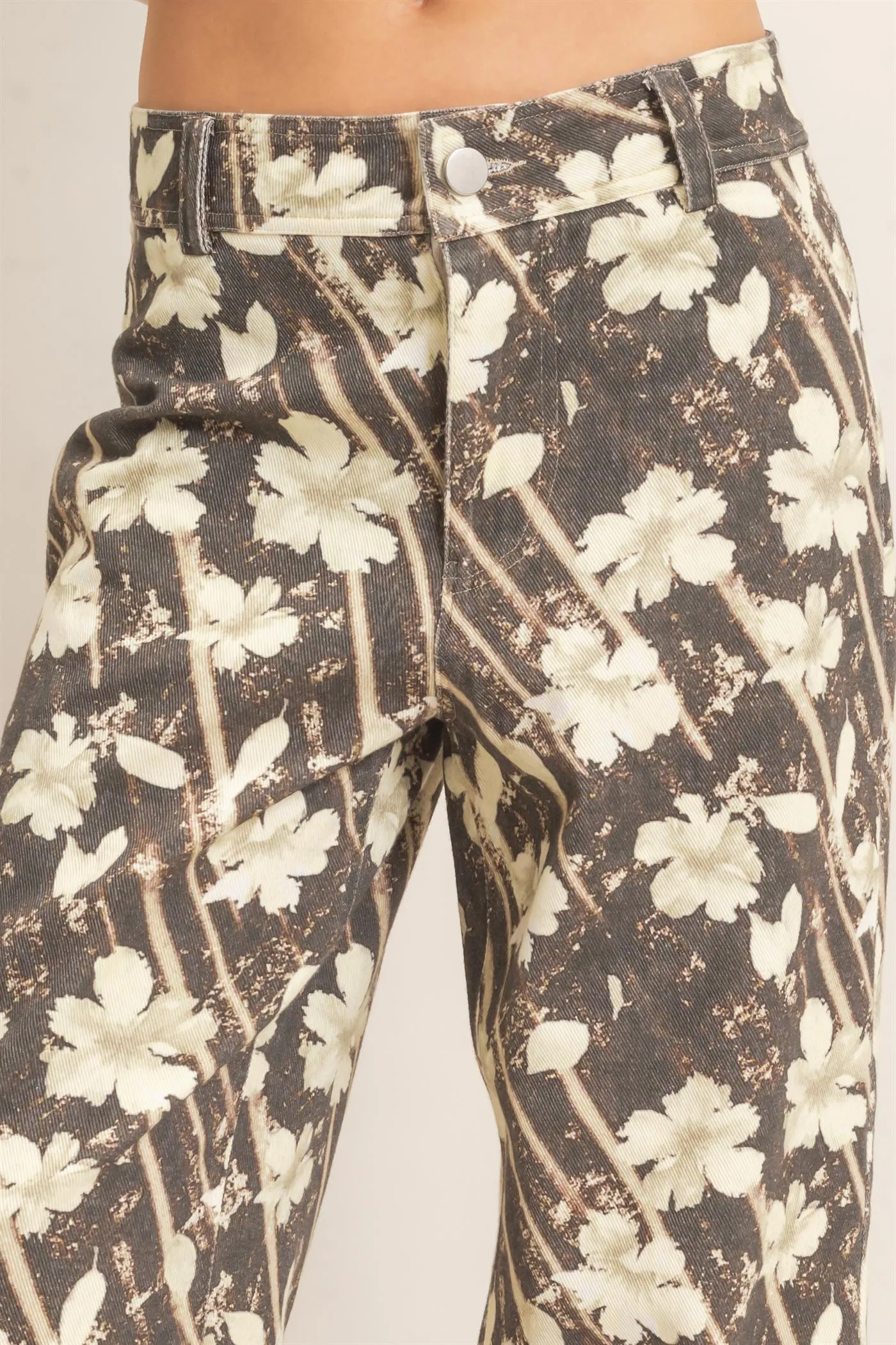 Floral Print Wide-Leg Pants sold by HYFVE product image thumbnail 5