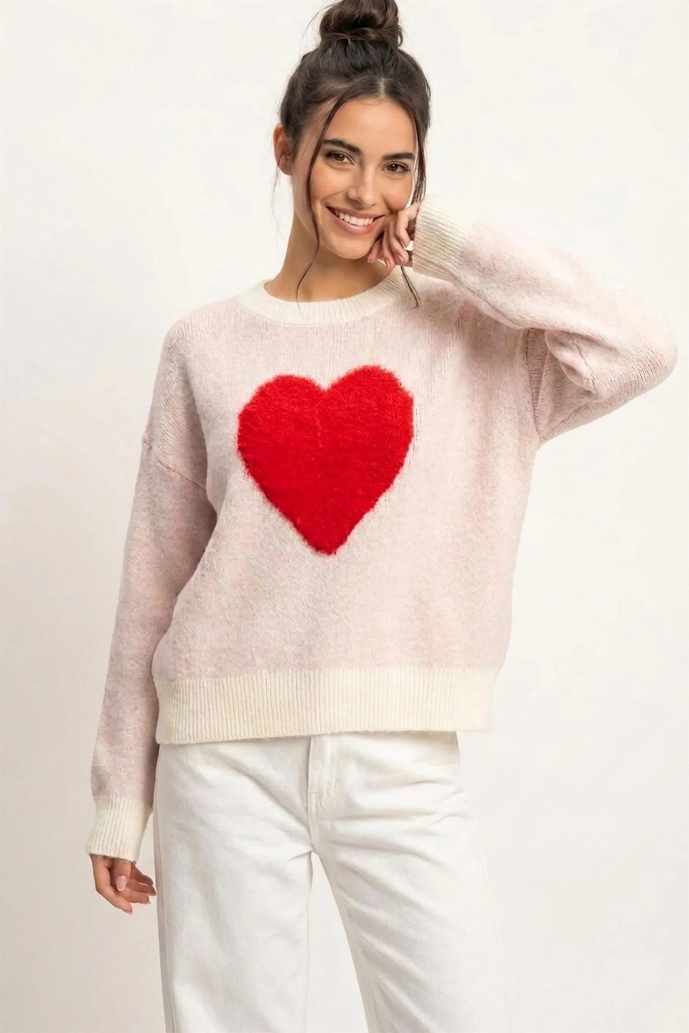 Heart Graphic Sweater sold by HYFVE product image thumbnail 4