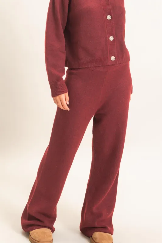 Straight Leg Knit Pants made by Double Zero