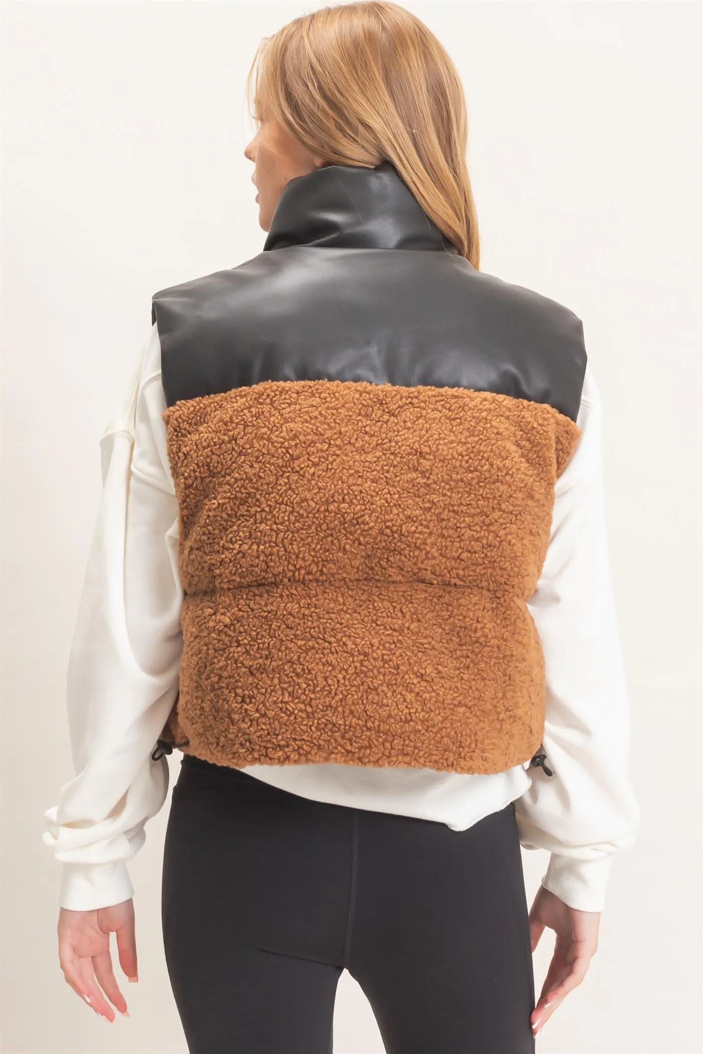 Faux Fur & Pu Padded Vest sold by HYFVE product image thumbnail 3