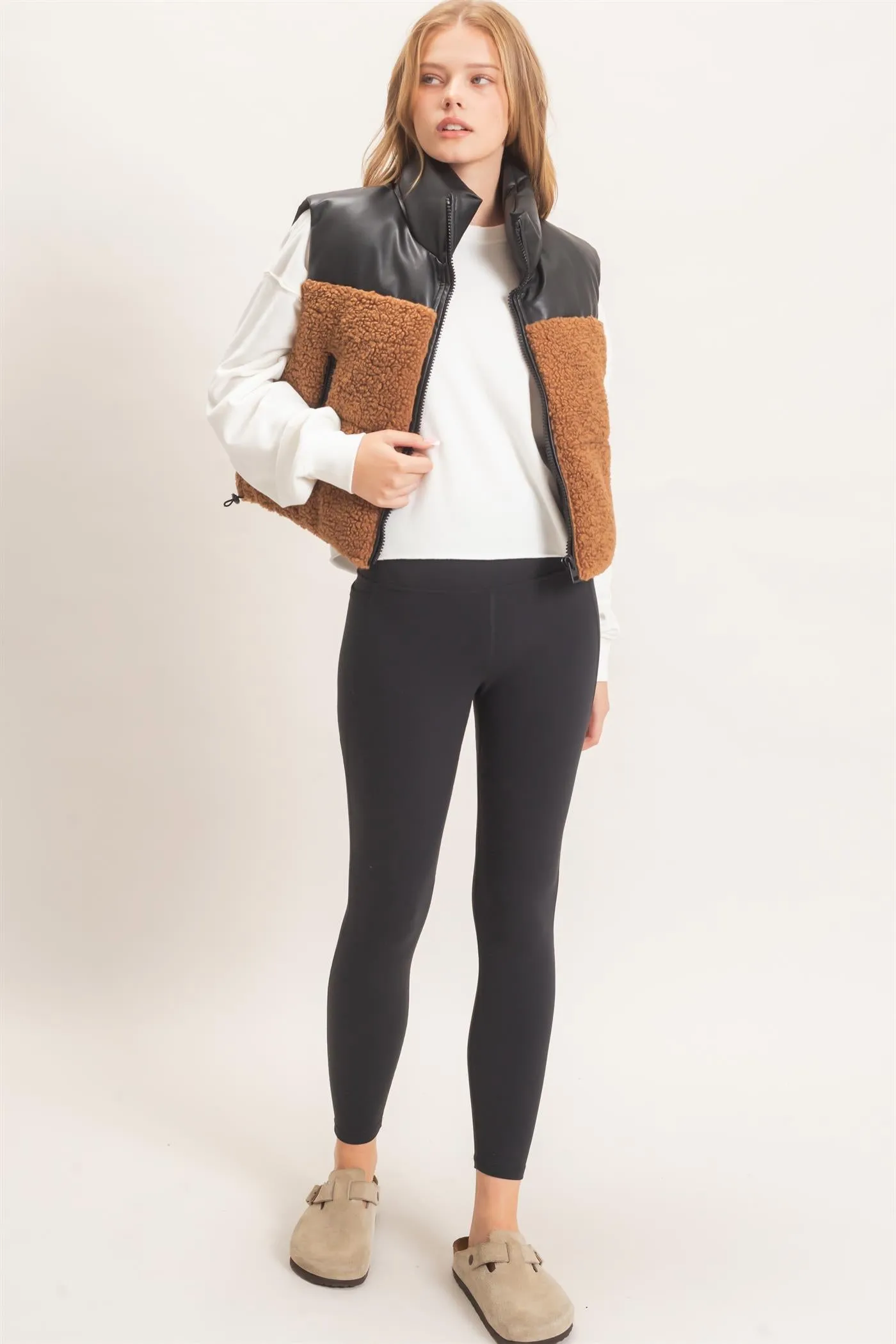 Faux Fur & Pu Padded Vest sold by HYFVE product image thumbnail 4