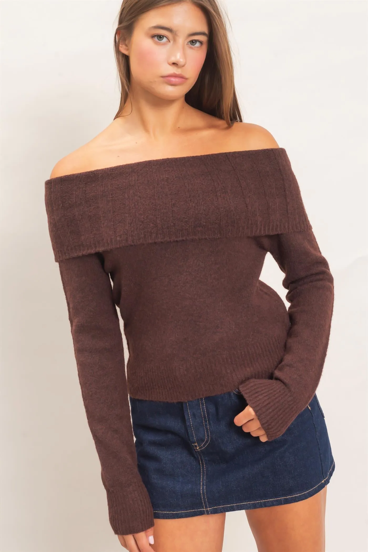 Off-Shoulder Sweater sold by HYFVE product image thumbnail 3