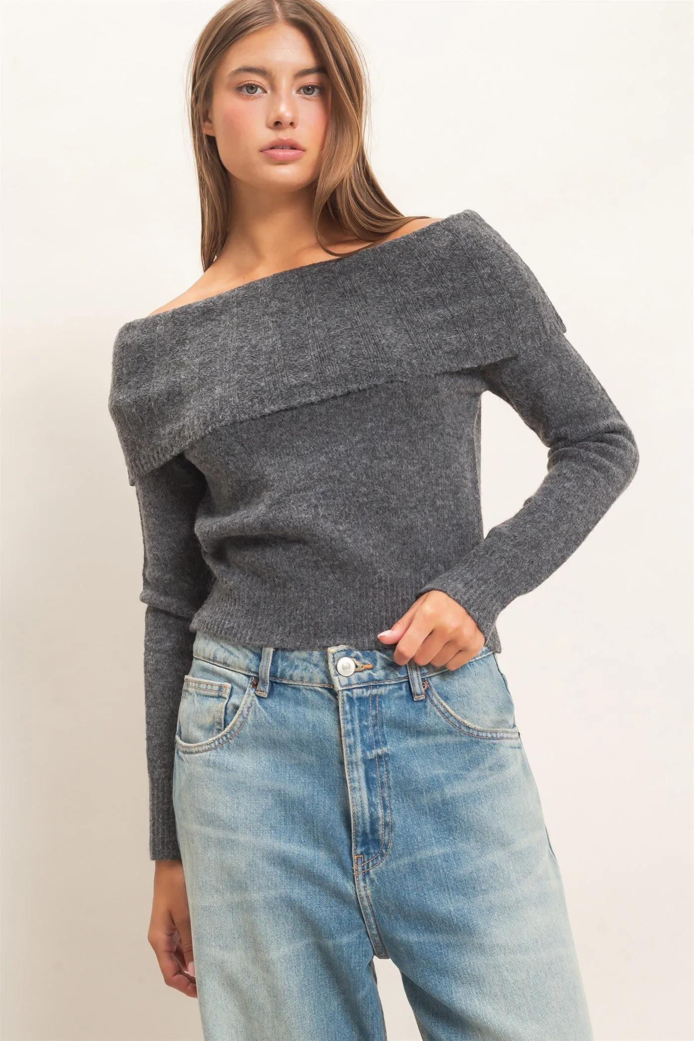 Off-Shoulder Sweater sold by HYFVE product image thumbnail 2