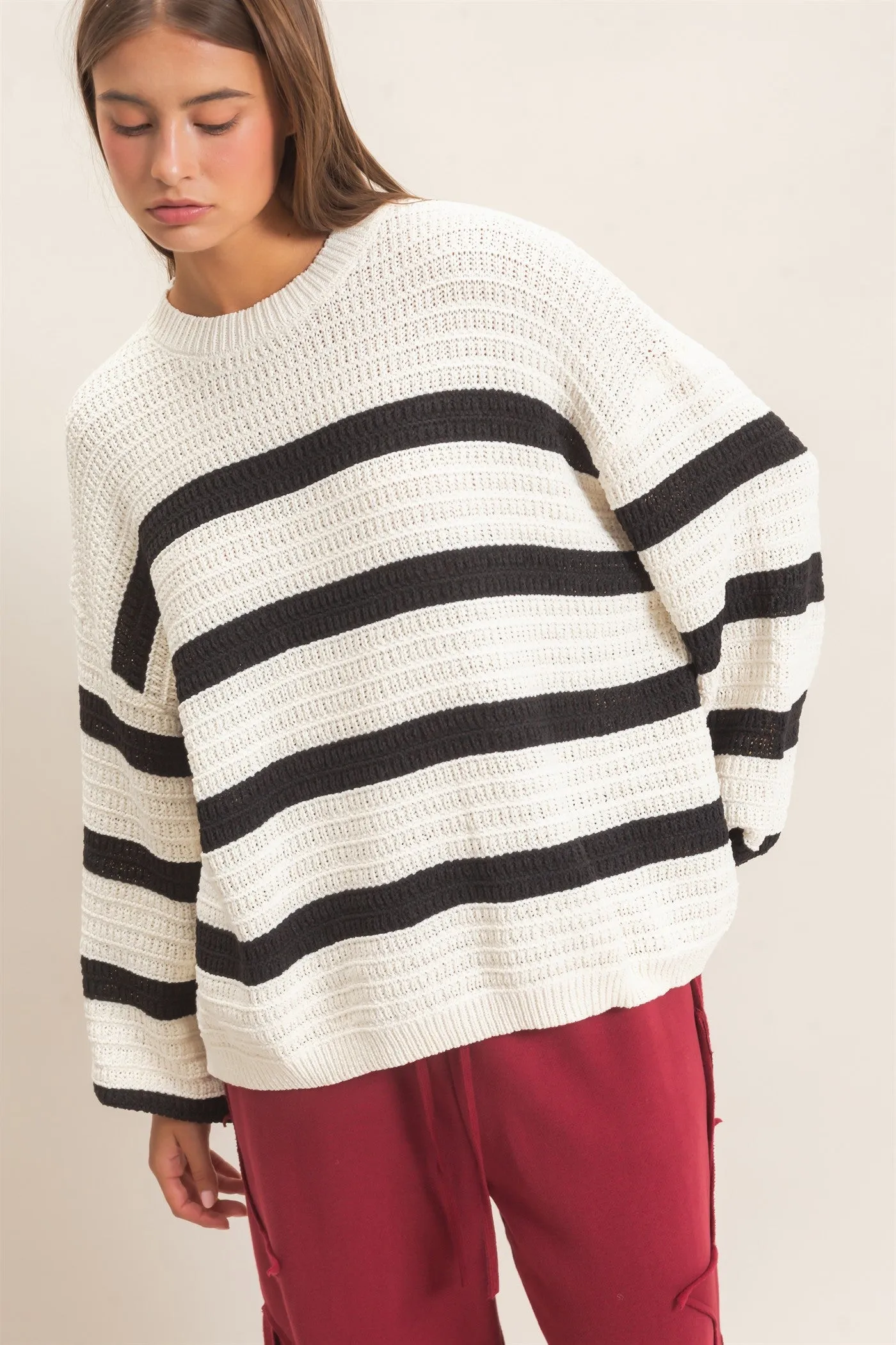 Striped Oversized Sweater sold by HYFVE product image thumbnail 5