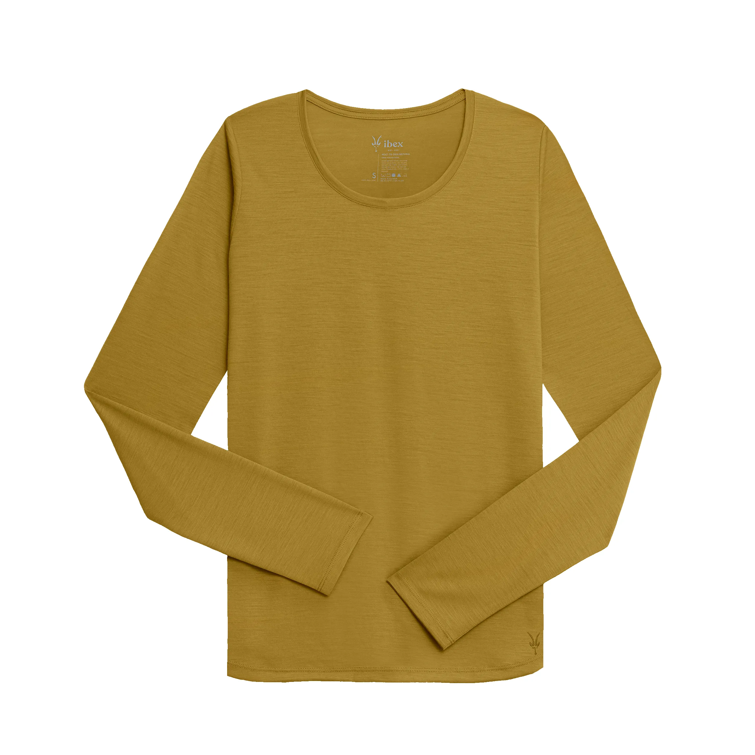Women's 24 Hour Long Sleeve Low Crew sold by Ibex product image thumbnail 4