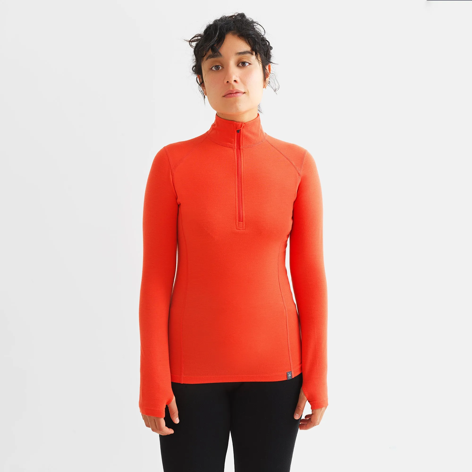 Women's Woolies Tech Long Sleeve 1/4 Zip sold by Ibex product image thumbnail 2