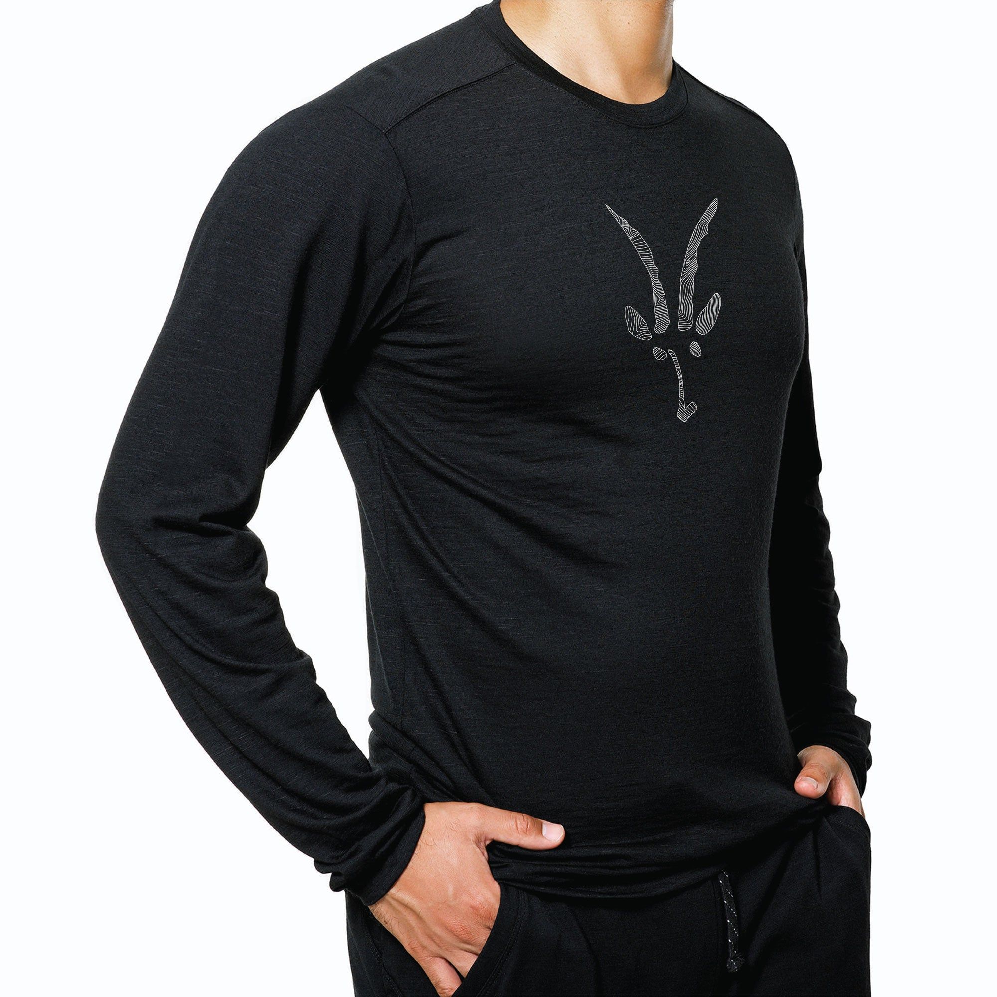 Men's Journey Long Sleeve Art Crew sold by Ibex product image thumbnail 2