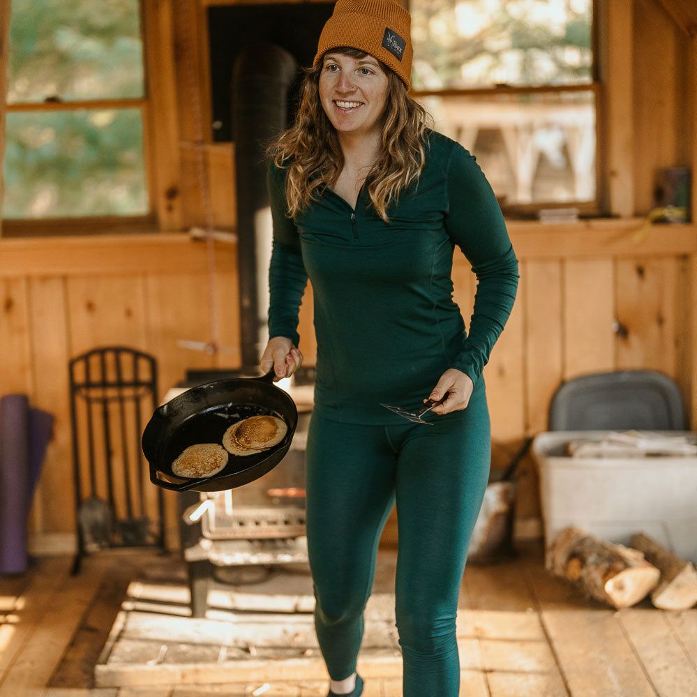 Women's Woolies Tech Long Sleeve 1/4 Zip sold by Ibex product image thumbnail 3