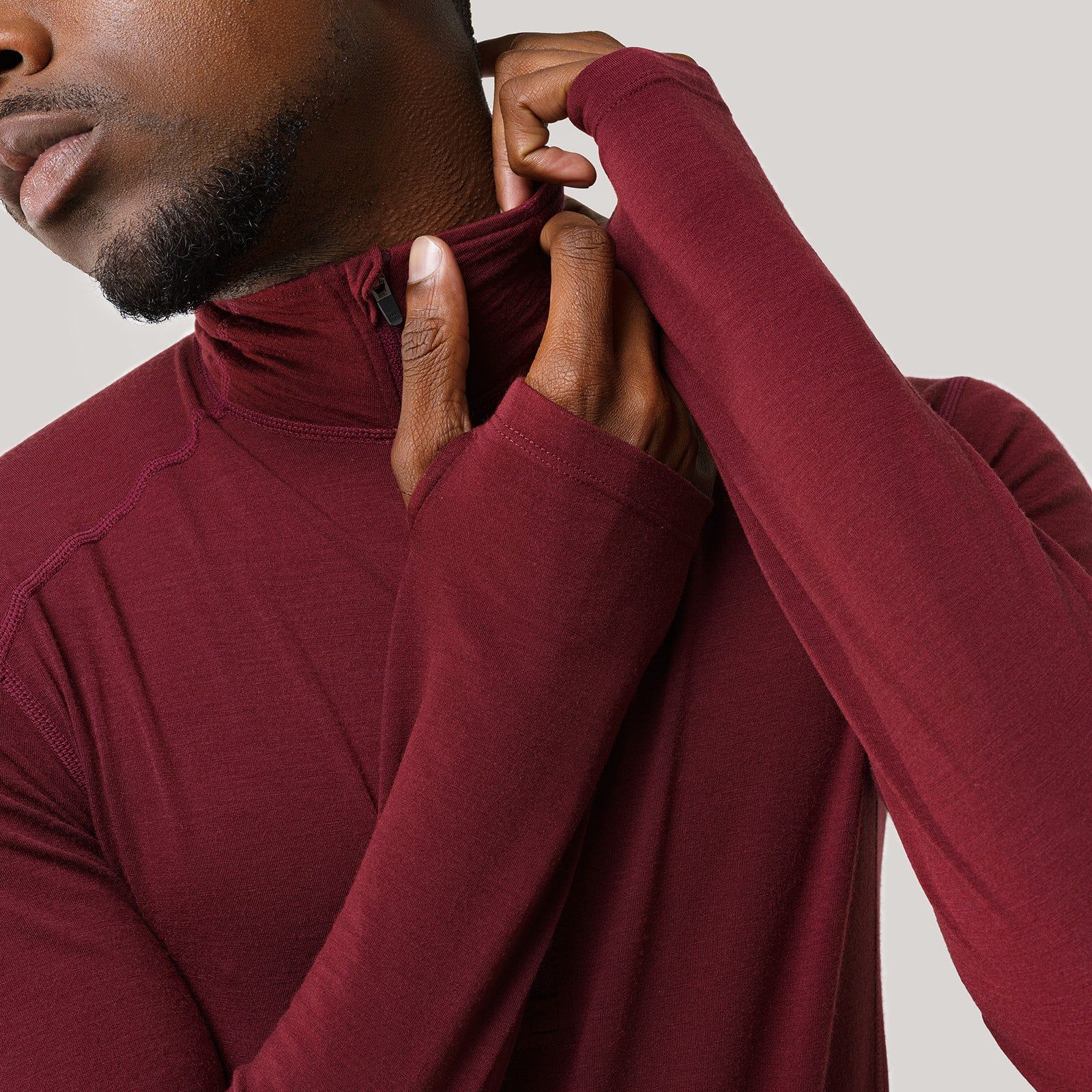 Men's Woolies Tech Long Sleeve 1/4 Zip sold by Ibex product image thumbnail 4