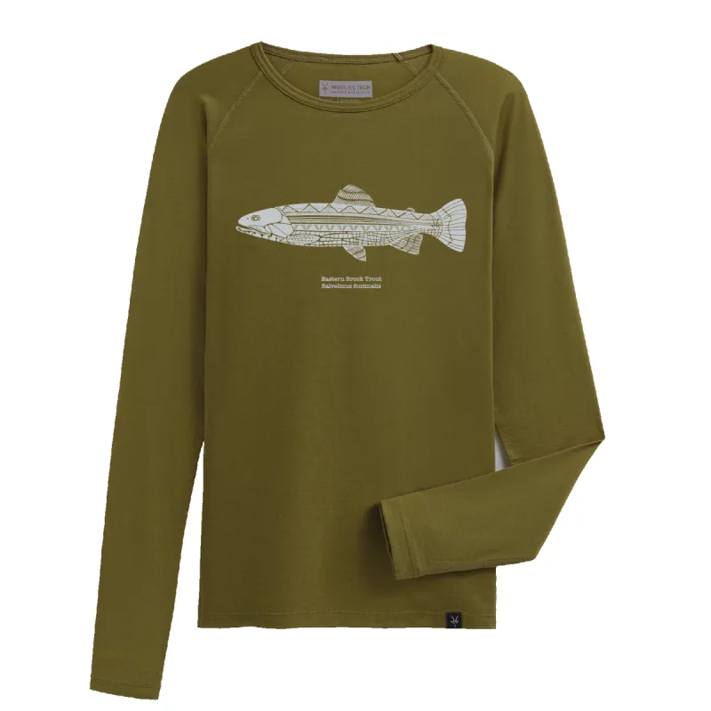 Men's Woolies Tech Long Sleeve Art Tee sold by Ibex