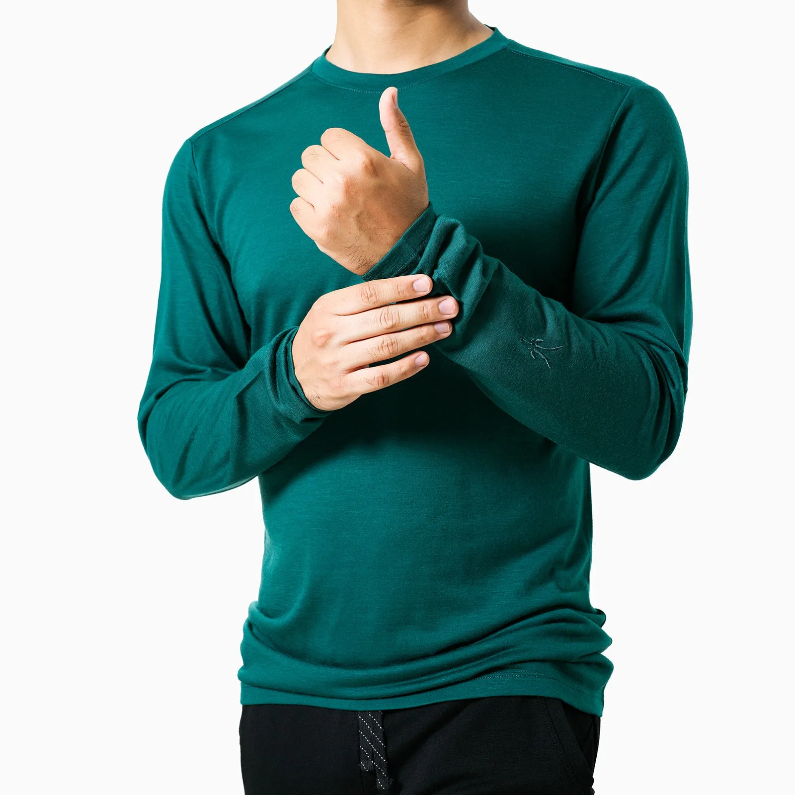 Men's Journey Long Sleeve Crew sold by Ibex product image thumbnail 3