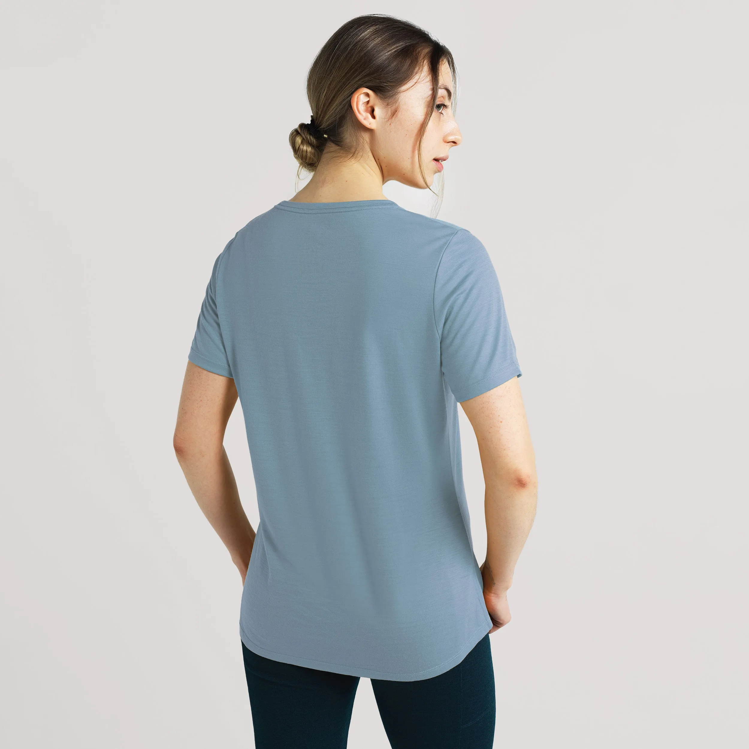 Women's 24 Hour Short Sleeve Low Crew sold by Ibex product image thumbnail 3
