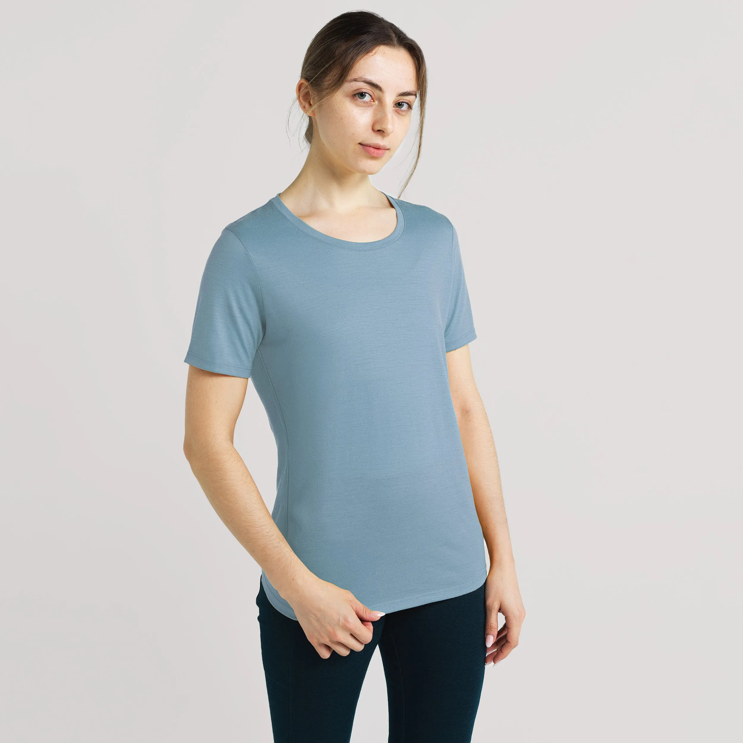 Women's 24 Hour Short Sleeve Low Crew sold by Ibex product image thumbnail 2