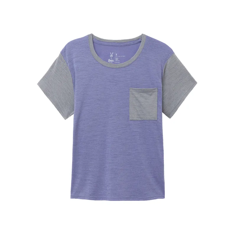 Women's Goat Pocket Short Sleeve Tee made by Ibex
