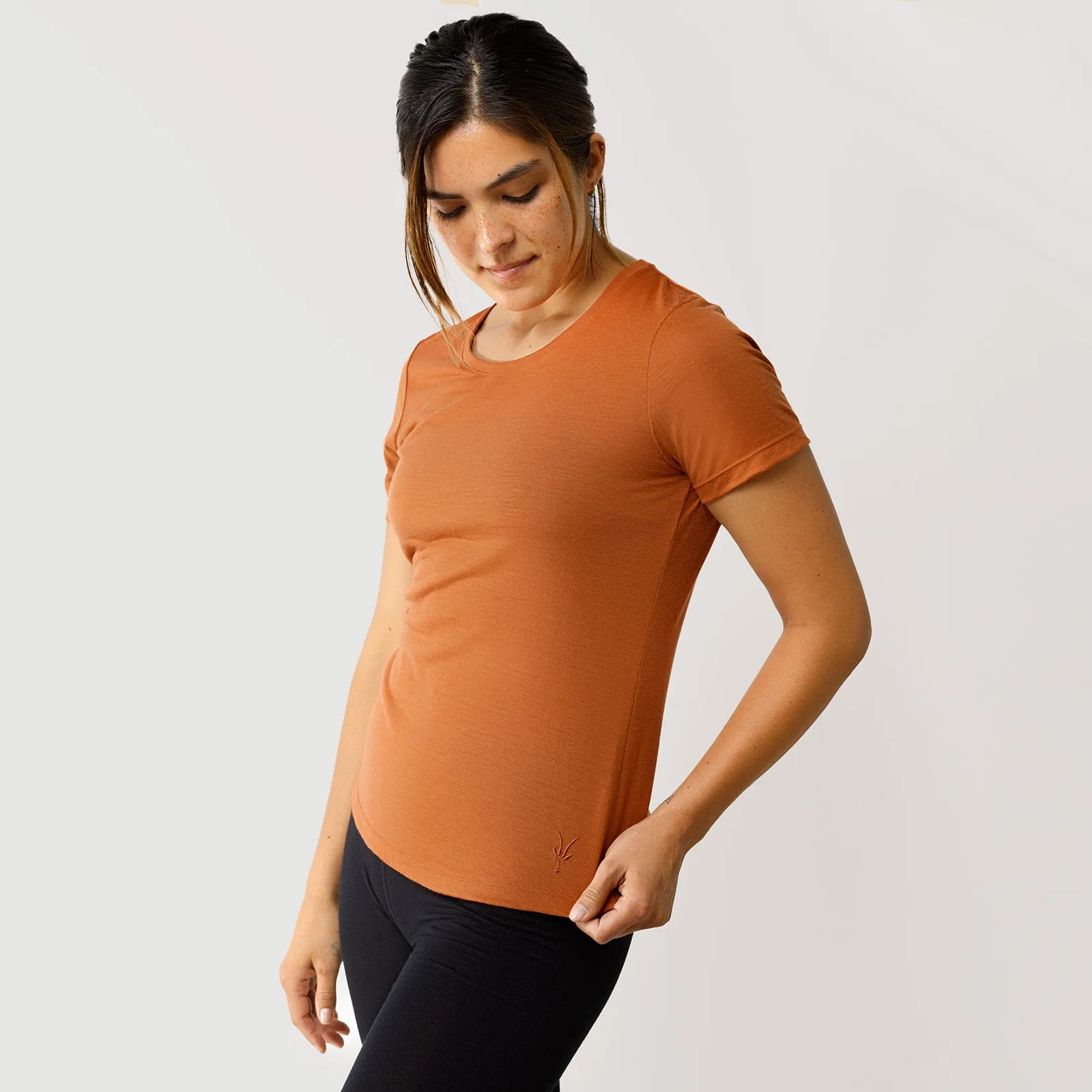 Women's 24 Hour Short Sleeve Low Crew sold by Ibex product image thumbnail 2