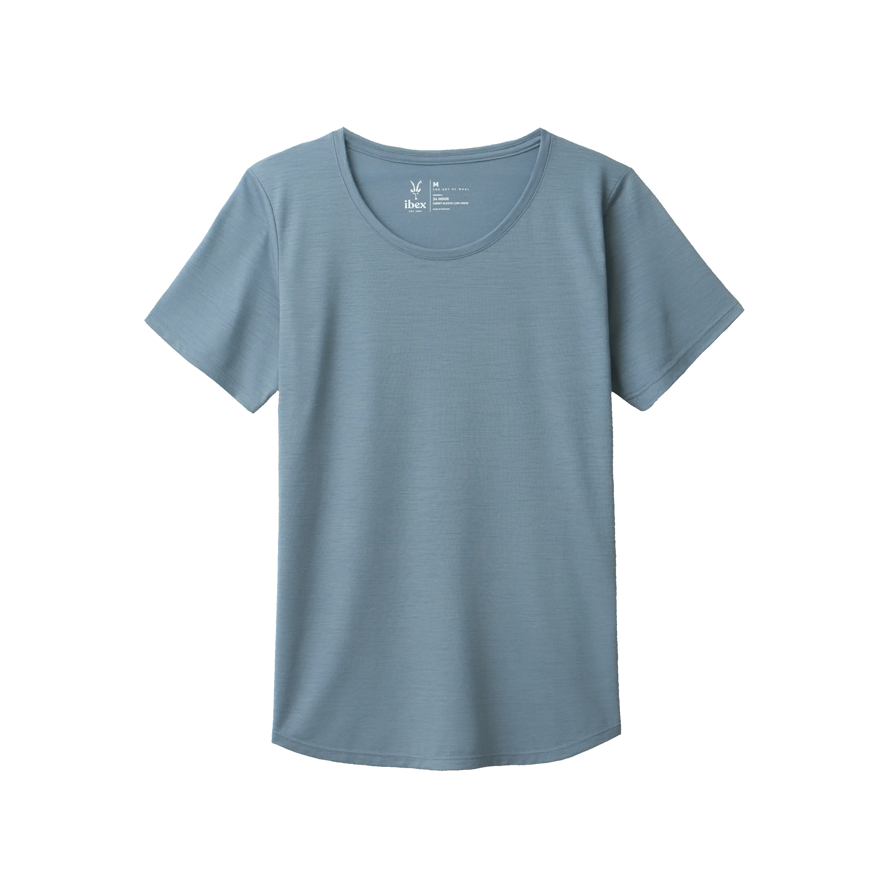 Women's 24 Hour Short Sleeve Low Crew sold by Ibex product image thumbnail 3