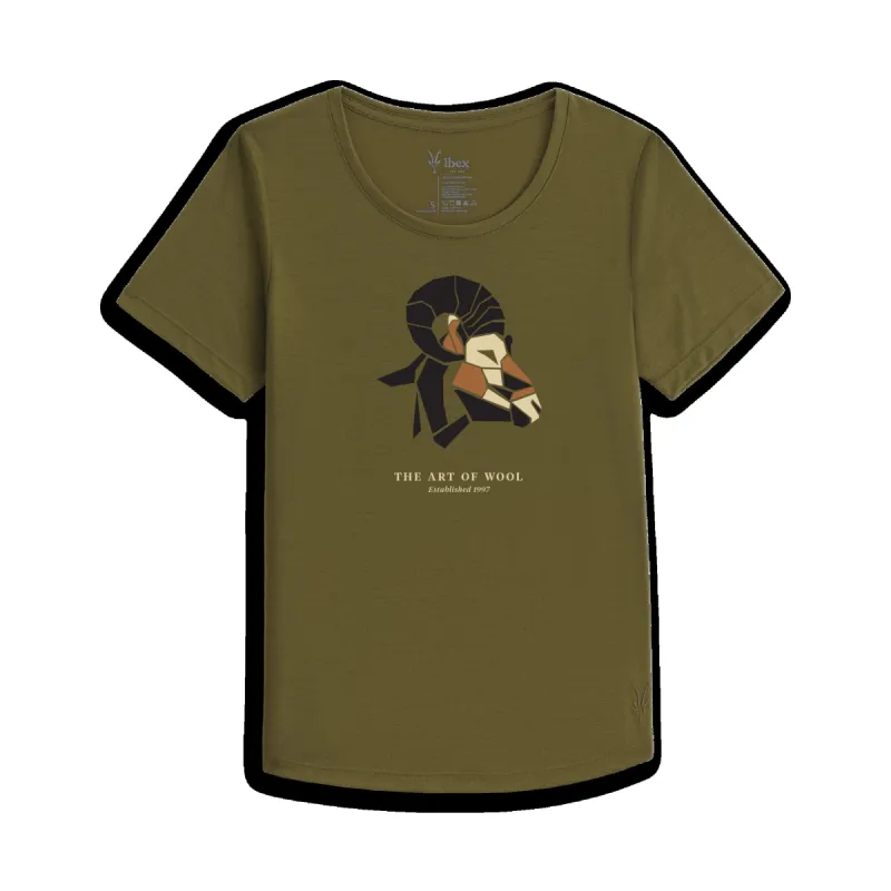Women's 24 Hour Short Sleeve Art Tee: Vintage Alpine sold by Ibex