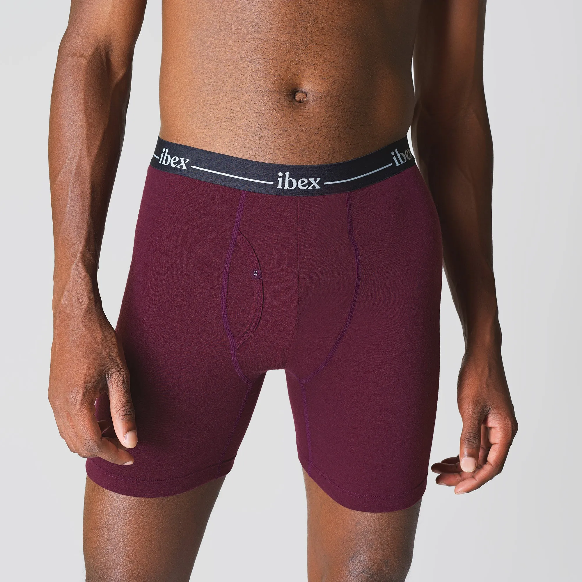 Men's Natural Long Boxer Brief sold by Ibex product image thumbnail 2
