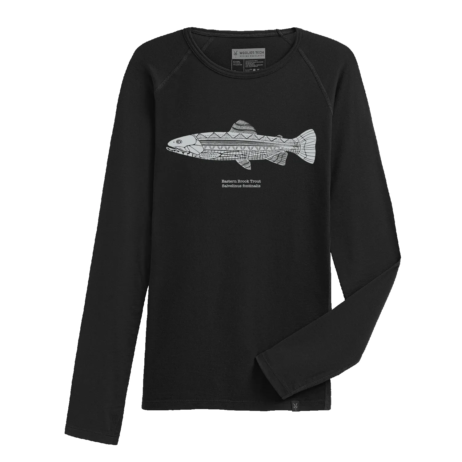 Men's Woolies Tech Long Sleeve Art Crew sold by Ibex