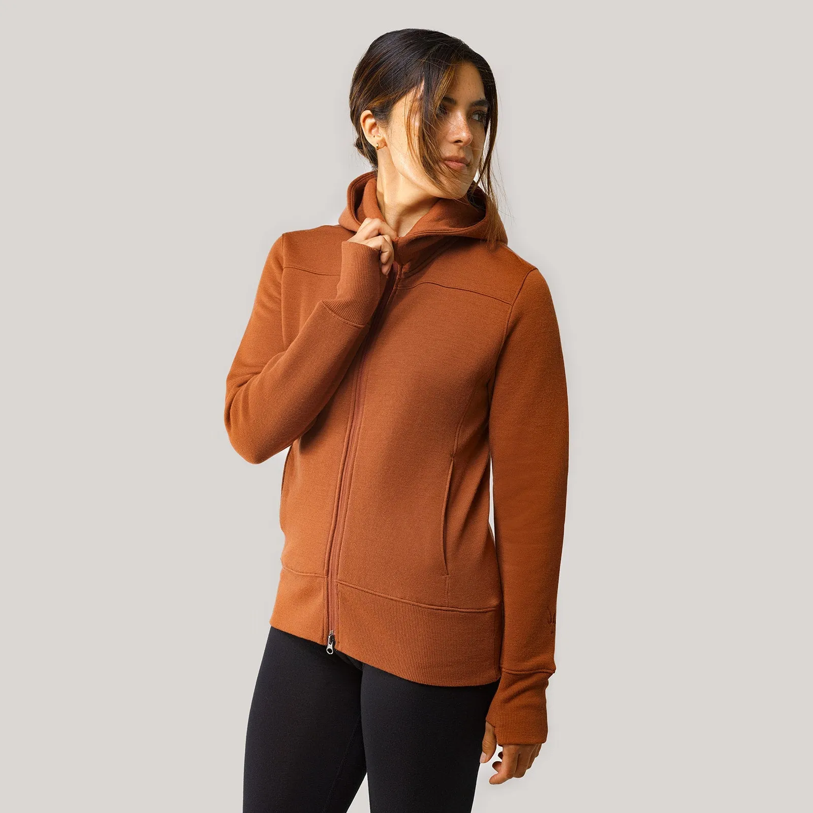 Women's Mammoth Full Zip Hoodie sold by Ibex product image thumbnail 2