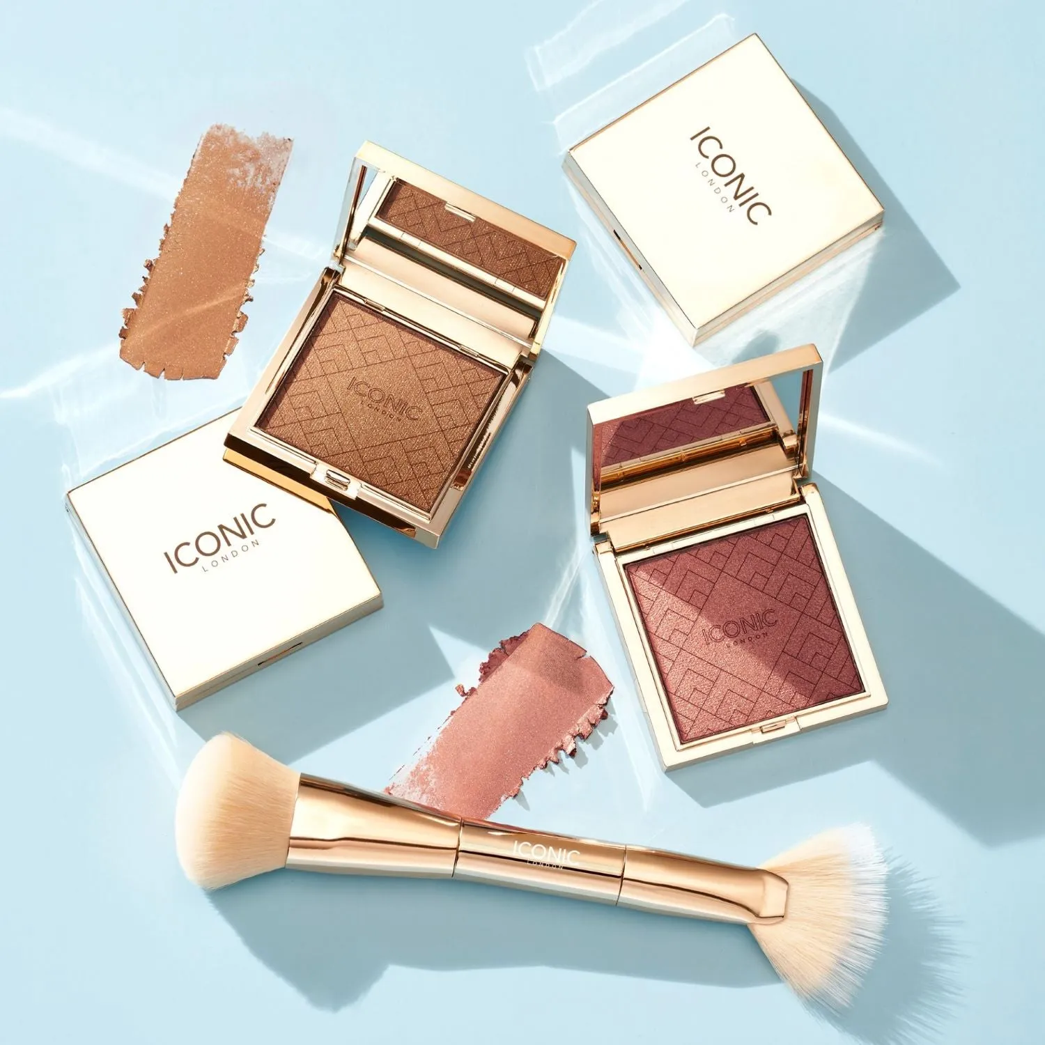 Cheek Glow Duo Brush sold by ICONIC London product image thumbnail 2