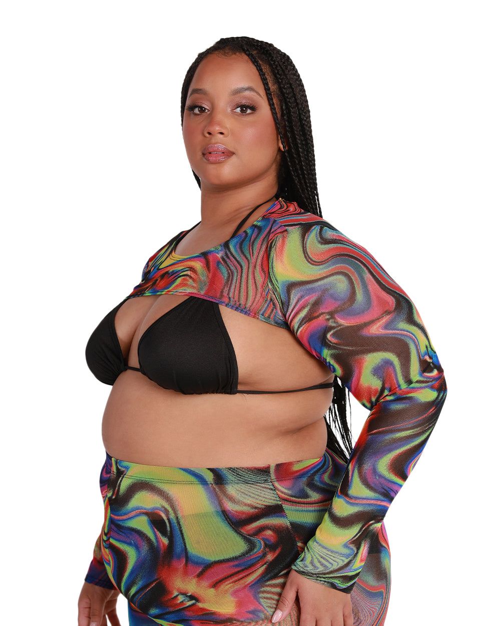 Groovy Gal Ultra Crop Long Sleeve sold by iHeartRaves product image thumbnail 8