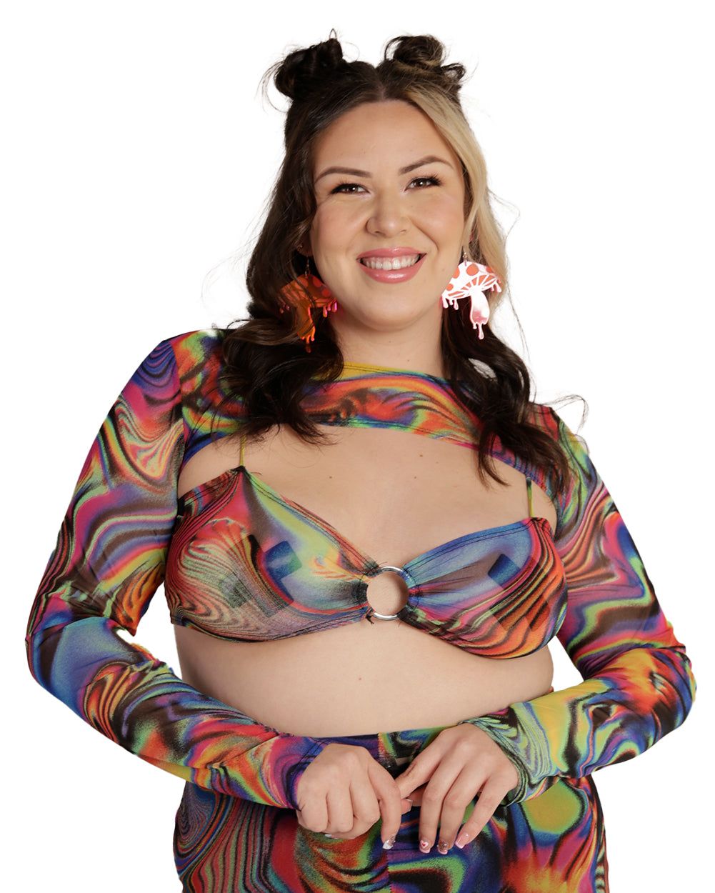 Groovy Gal Ultra Crop Long Sleeve sold by iHeartRaves product image thumbnail 10