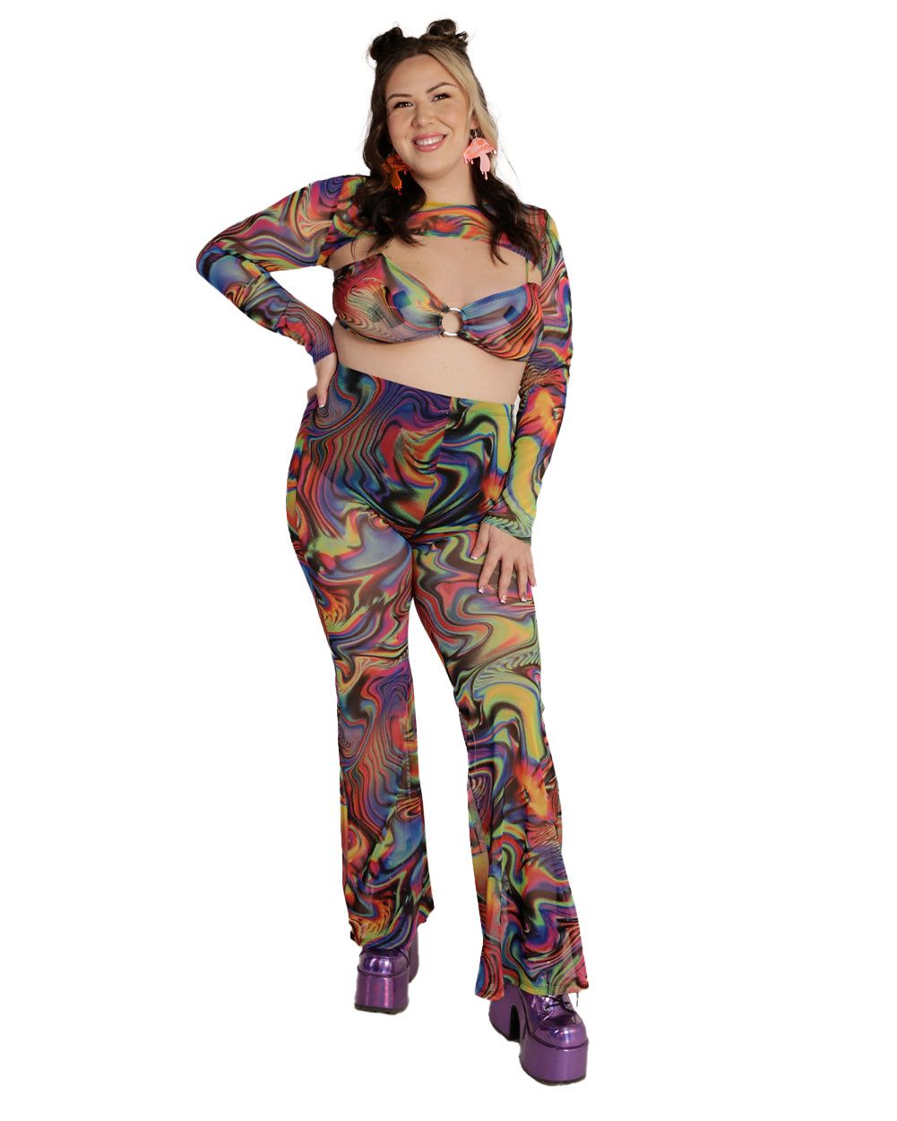 Groovy Gal Ultra Crop Long Sleeve sold by iHeartRaves product image thumbnail 11