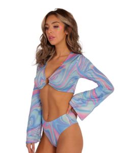 Rainbow Swish O-Ring Top sold by iHeartRaves