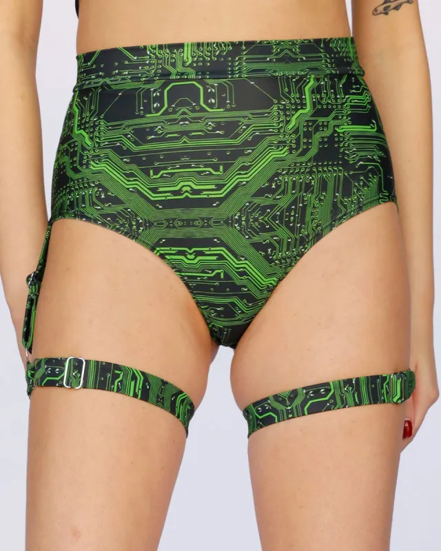 Cyber Matrix High Waist Harness Bottoms sold by iHeartRaves