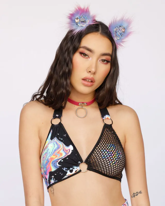 Liquid Tripp Spliced Fishnet Top sold by iHeartRaves