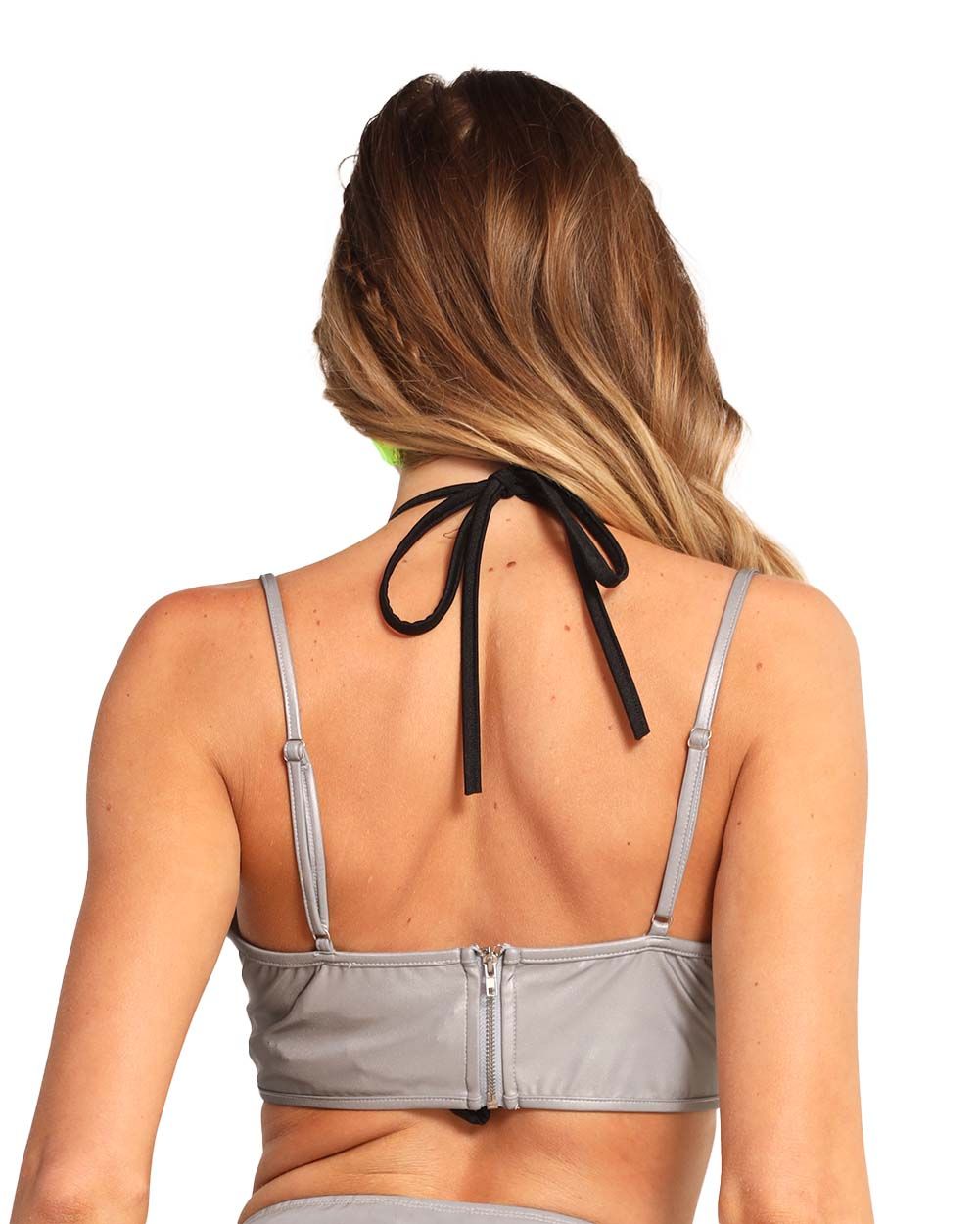 Superstar Glow Reflective Underboob Crop Top sold by iHeartRaves product image thumbnail 5