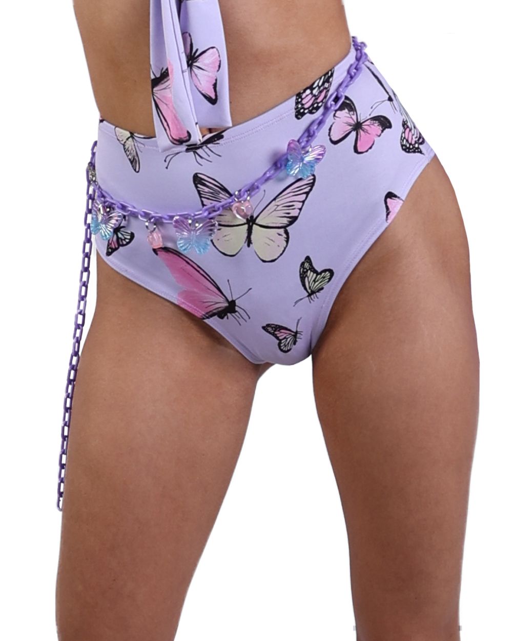 Butterfly Groove High Waisted Booty Shorts sold by iHeartRaves product image thumbnail 6