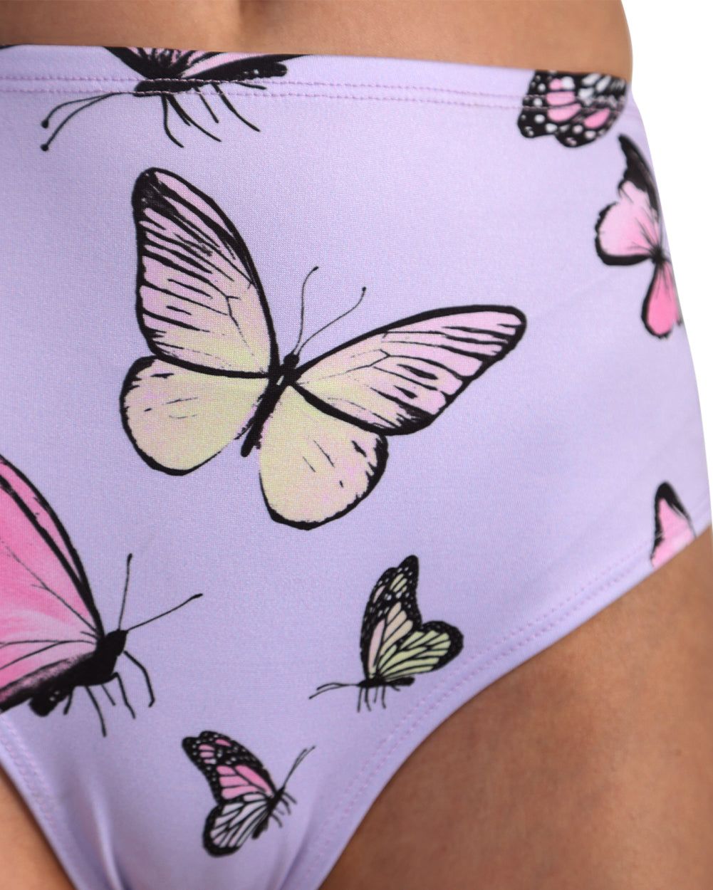 Butterfly Groove High Waisted Booty Shorts sold by iHeartRaves product image thumbnail 2