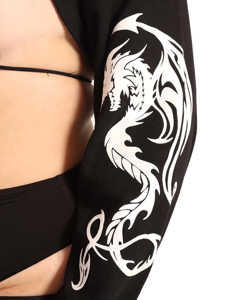 Glowing Dragon Long Sleeve Ultra Crop sold by iHeartRaves product image thumbnail 7