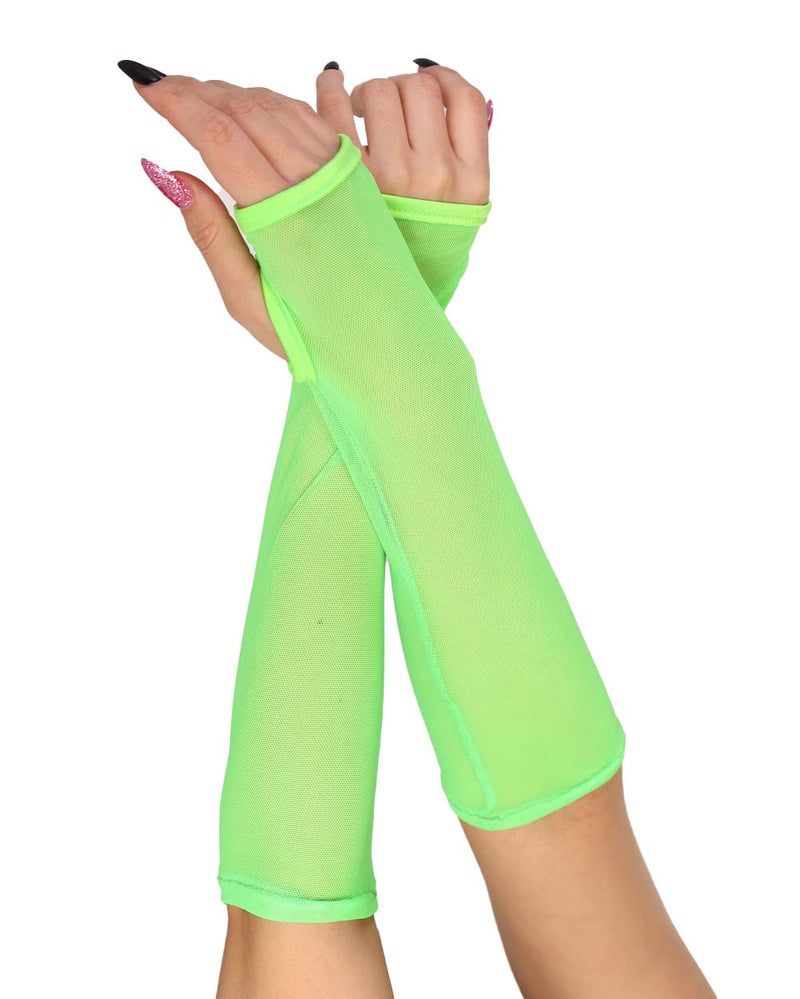 Neon Green Mesh Arm Warmers sold by iHeartRaves