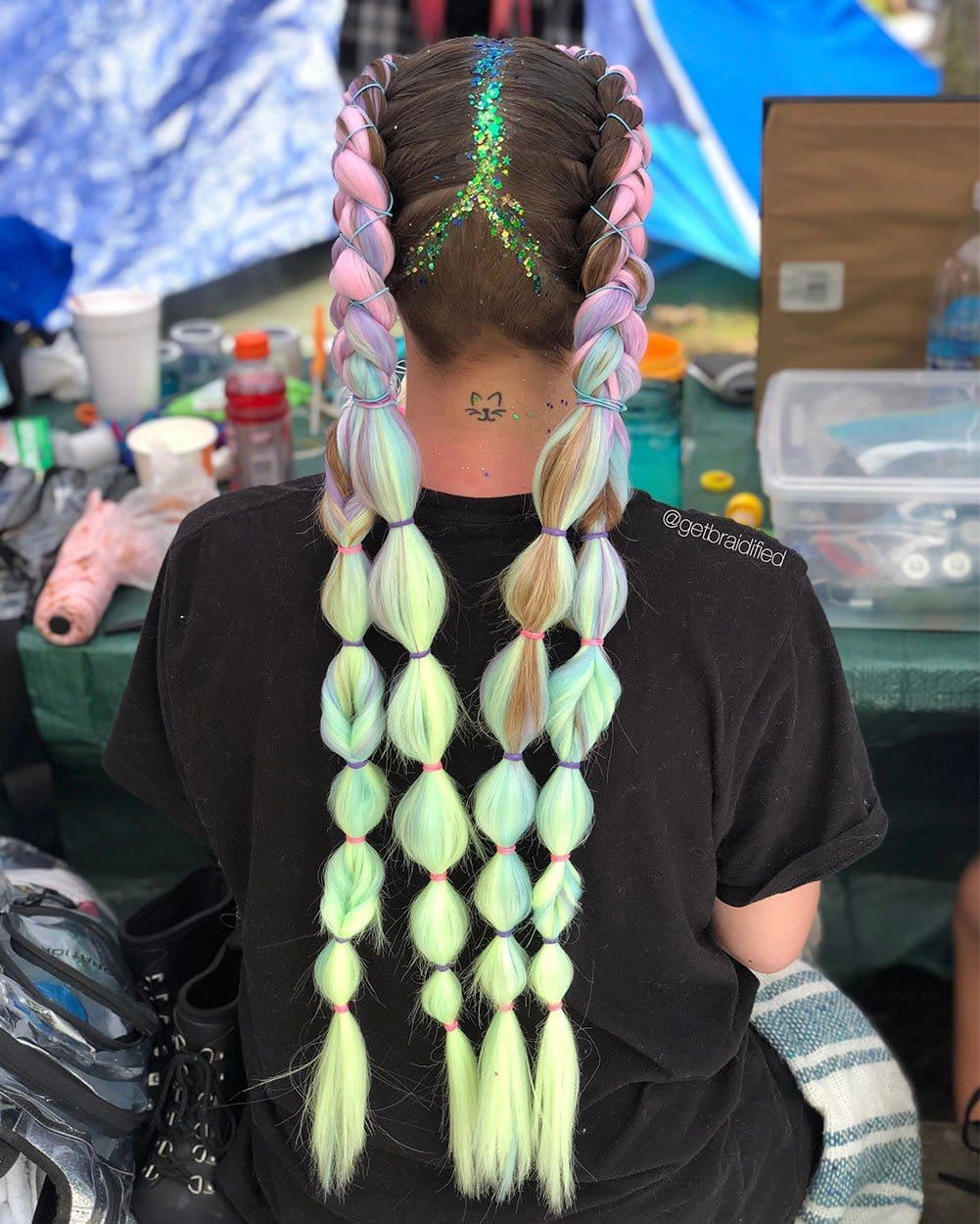 Get Braidified Pastel Me More Hair Extensions sold by iHeartRaves product image thumbnail 2