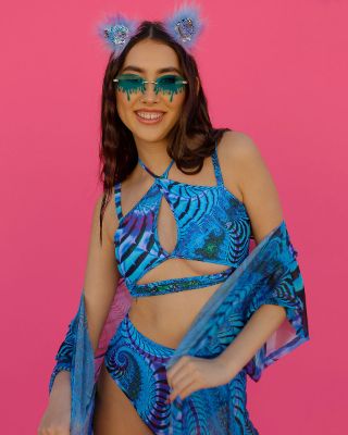 Trippy Tide Halter Top sold by iHeartRaves