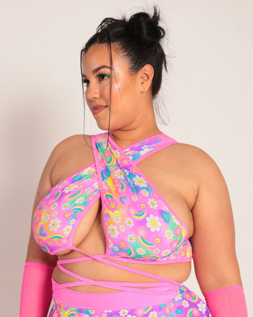 Rolita Couture x iHR Poppy Petals Goddess Wrap Top sold by iHeartRaves product image thumbnail 8
