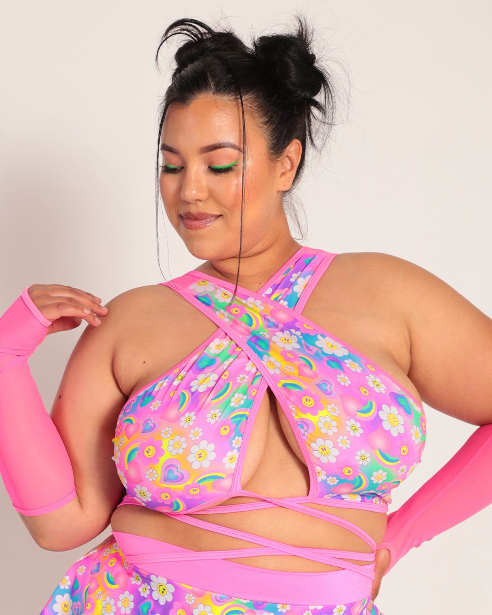 Rolita Couture x iHR Poppy Petals Goddess Wrap Top sold by iHeartRaves product image thumbnail 7
