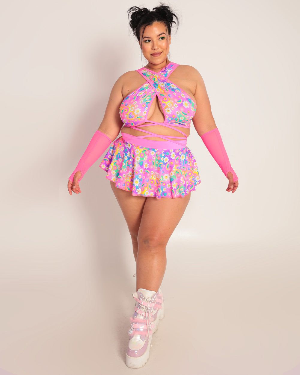Rolita Couture x iHR Poppy Petals Goddess Wrap Top sold by iHeartRaves product image thumbnail 9