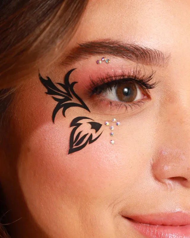 Lunautics x iHR Dark Thoughts Liner with Face Jewels sold by iHeartRaves