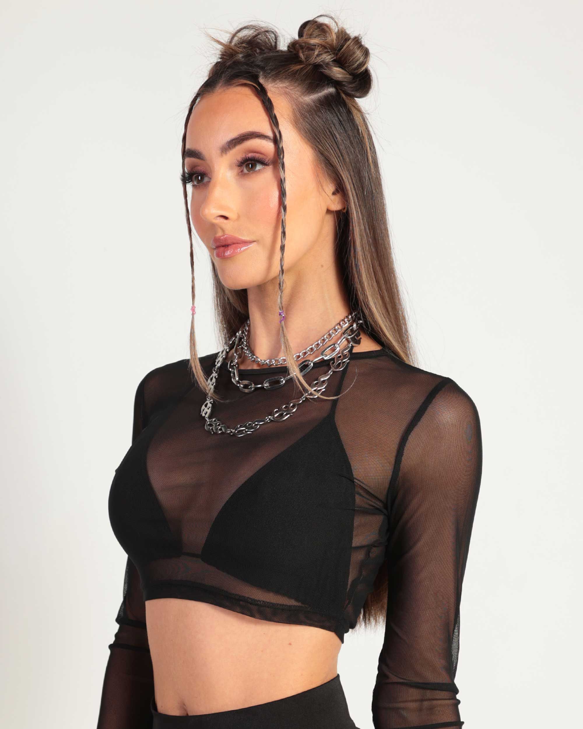 Midnight Mystics Mesh Long Sleeve sold by iHeartRaves product image thumbnail 3