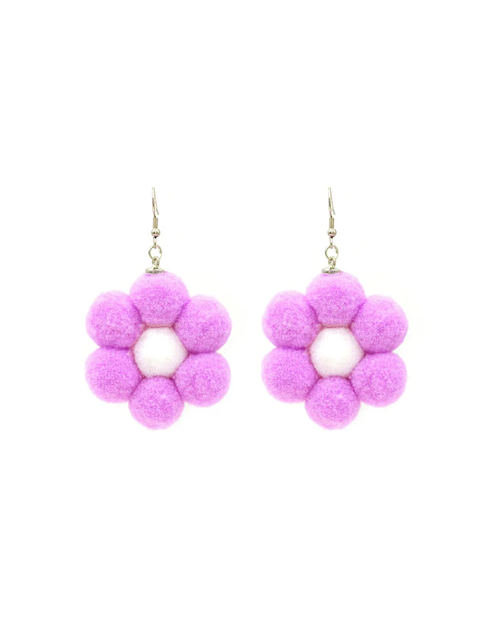 Fuzzy Flower Earrings sold by iHeartRaves product image thumbnail 2